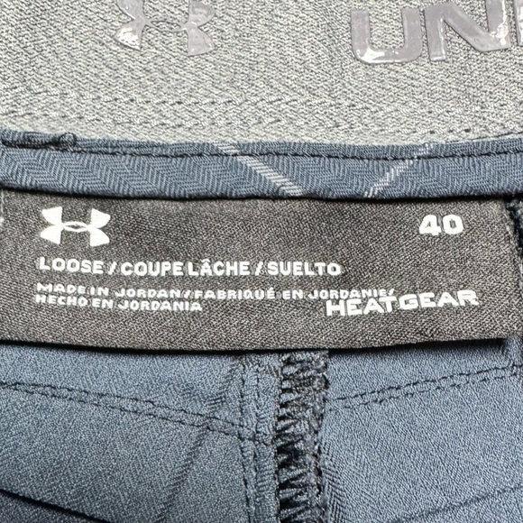 Under Armour HeatGear Men’s Hybrid Shorts Gray Plaid Size 40 Golf Activewear - Picture 3 of 9